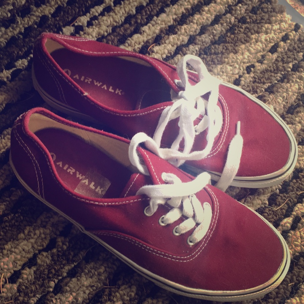 Red sneakers, barely worn!